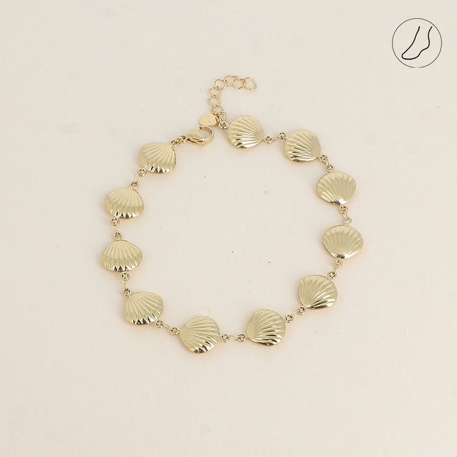 Chevillère - maille coquillages
