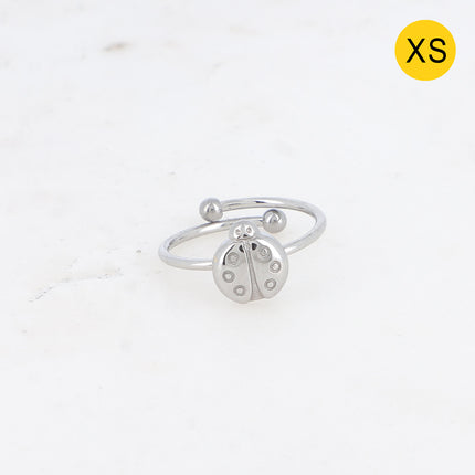 Bague XS - coccinelle gravée