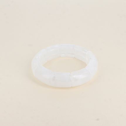 Bracelet élastique - pièces en résine colorée 18mm