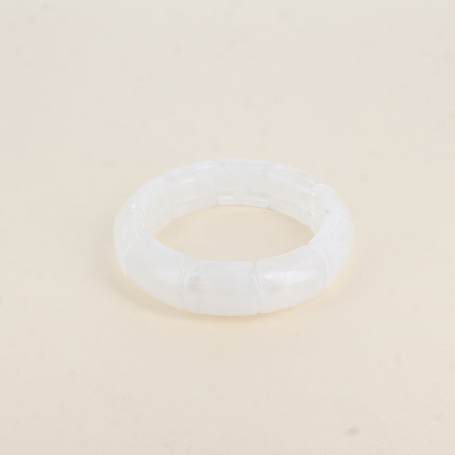 Bracelet élastique - pièces en résine colorée 18mm