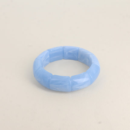 Bracelet élastique - pièces en résine colorée 18mm
