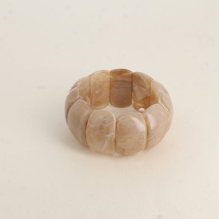 Bracelet élastique - pièces en résine colorée 32mm