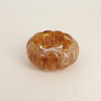 Bracelet élastique - pièces en résine colorée 32mm