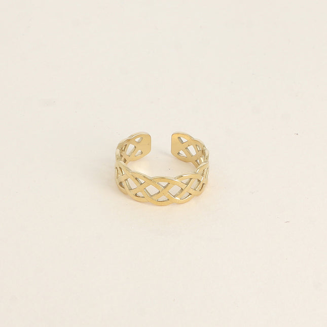 Ring - openwork braided mesh