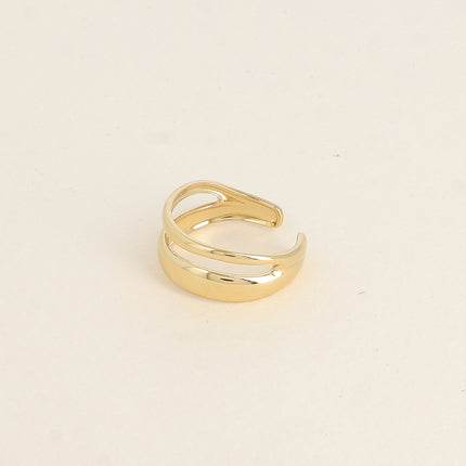 Bague - 2 rangs lisses