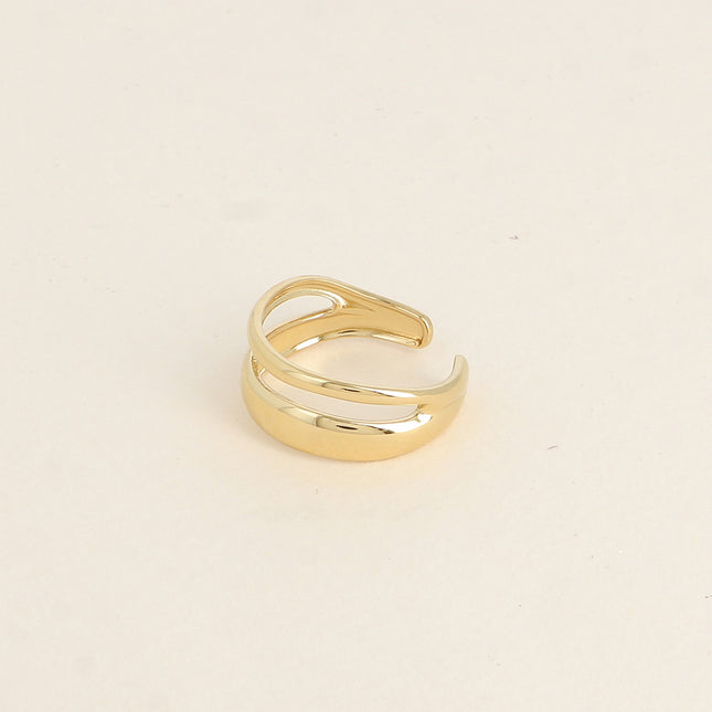 Bague - 2 rangs lisses