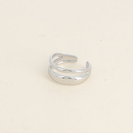 Bague - 2 rangs lisses