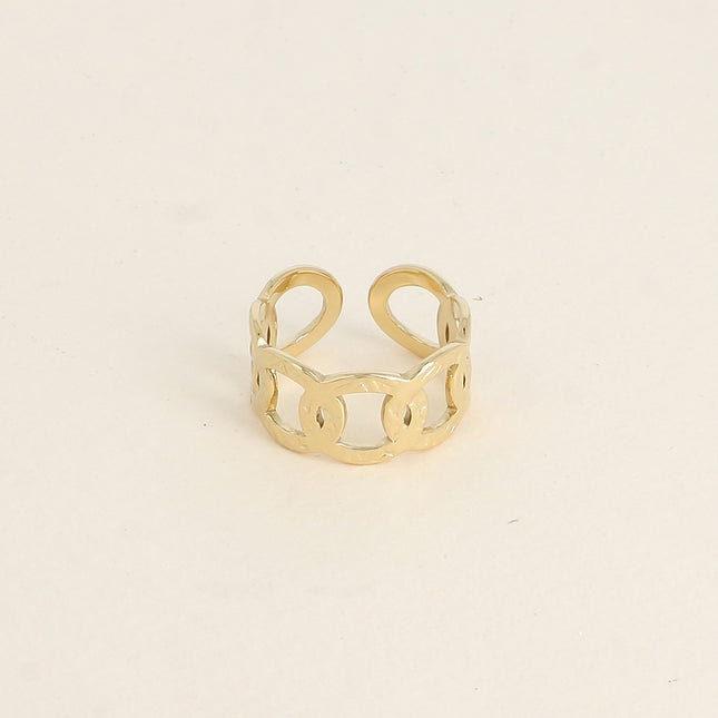 Bague - anneaux texturés