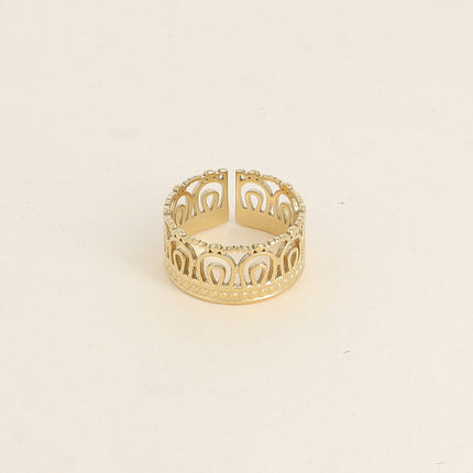 Bague - motifs graphiques ajourés
