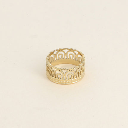 Bague - motifs graphiques ajourés