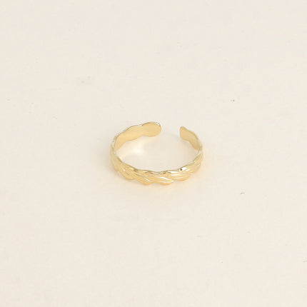 Bague - anneau effet tressé