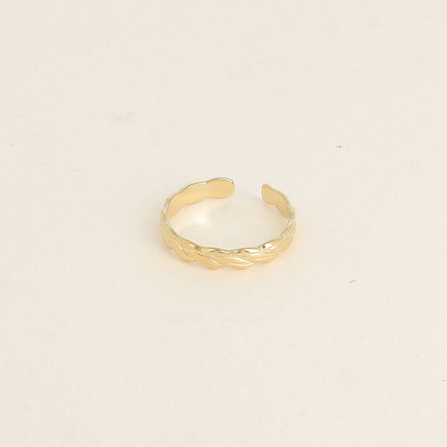 Bague - anneau effet tressé
