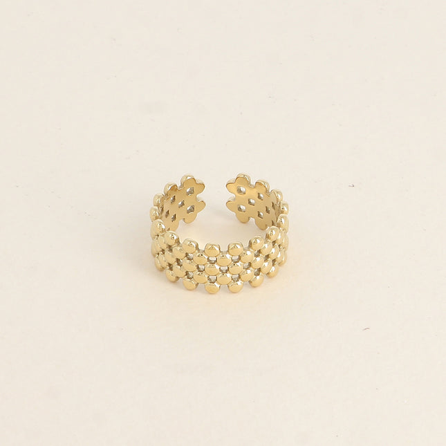 Ring - openwork round mesh style