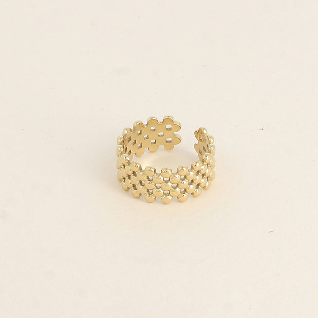 Ring - openwork round mesh style