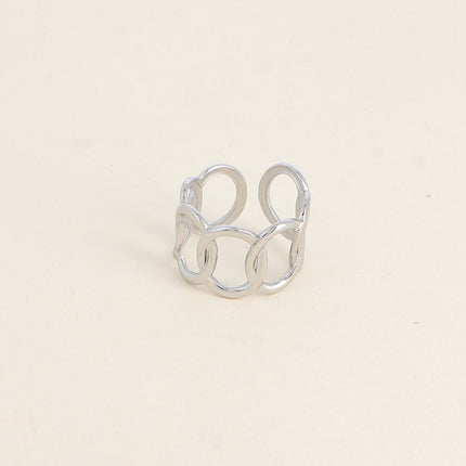 Bague Amicia - formes ovales ajourées 13mm