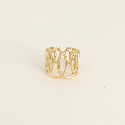 Bague - formes ovales ajourées 18mm