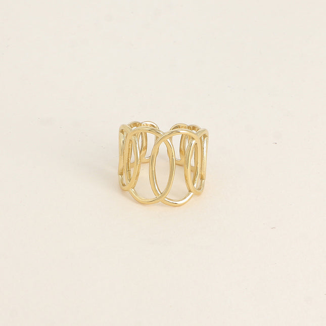 Bague - formes ovales ajourées 18mm