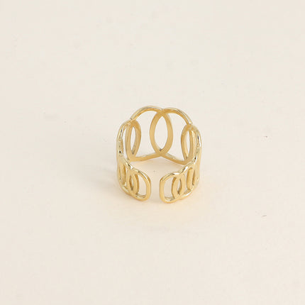 Bague - formes ovales ajourées 18mm