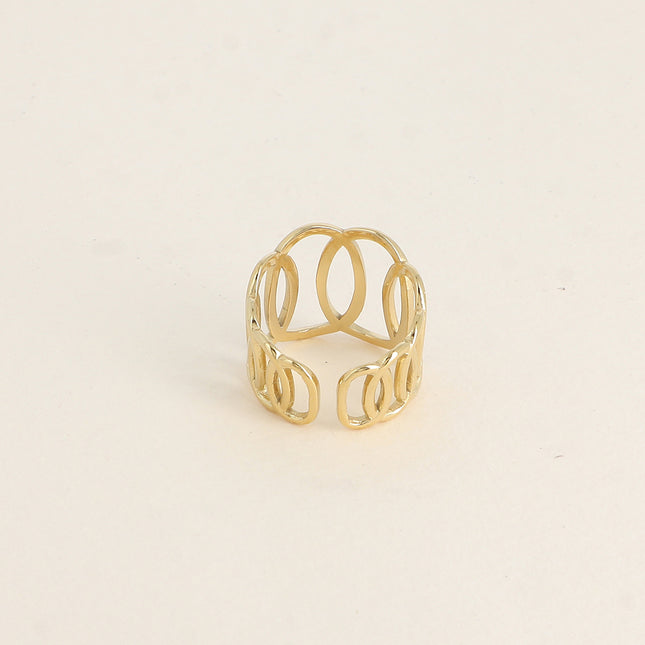 Bague - formes ovales ajourées 18mm