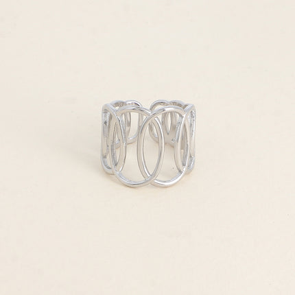 Bague - formes ovales ajourées 18mm