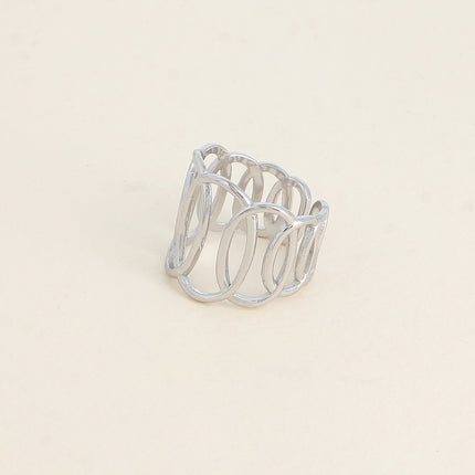 Bague - formes ovales ajourées 18mm