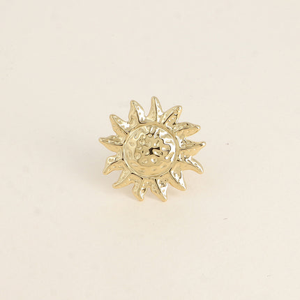 Bague - grand soleil texturé