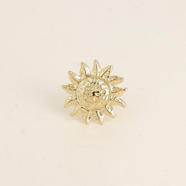 Bague - grand soleil texturé