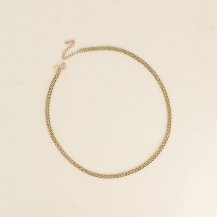 Collier - maille gourmette 38+7CM