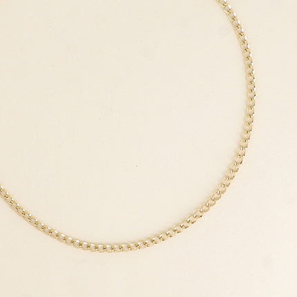 Collier - maille gourmette 40+7CM