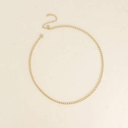 Collier - maille gourmette 40+7CM