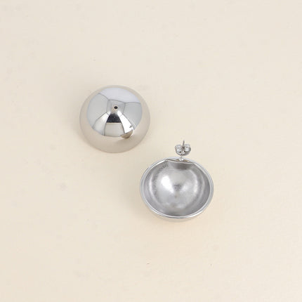 Boucles puces - demi boule creuse 30mm