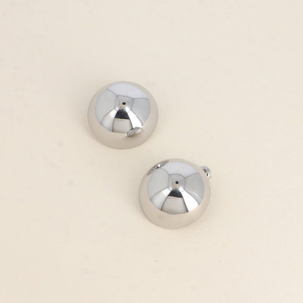 Boucles puces - demi boule creuse 30mm