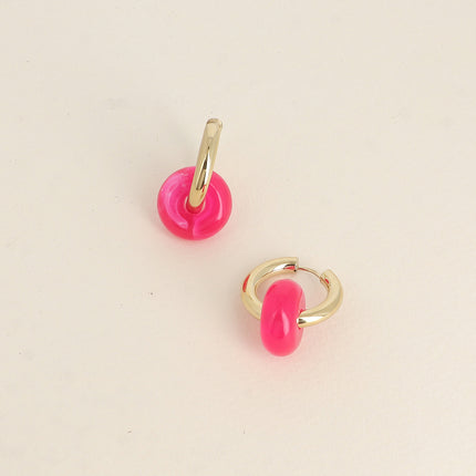 Creole earrings - donut 17 mm