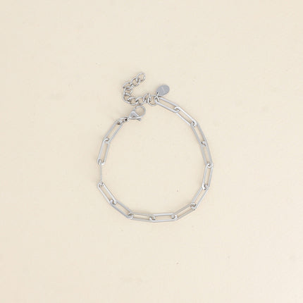 Bracelet - maille avec anneaux ovales