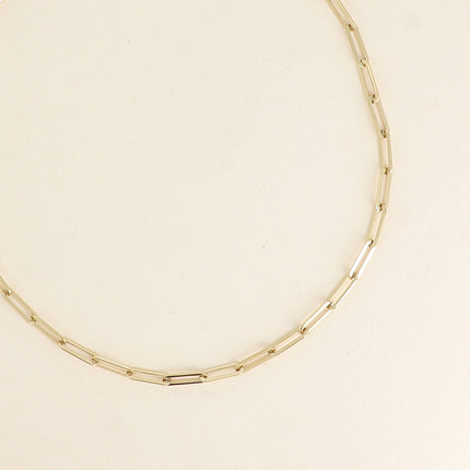 Collier - maille avec anneaux ovales