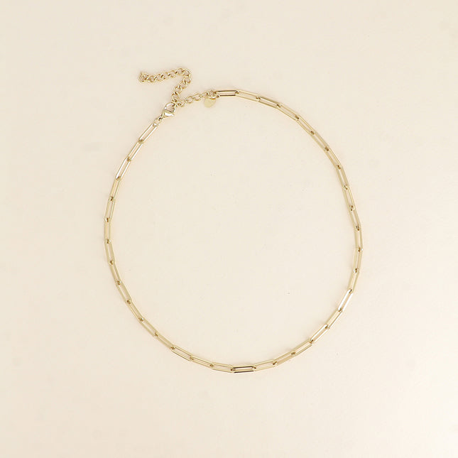 Collier - maille avec anneaux ovales
