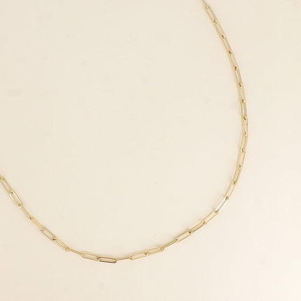Sautoir - maille avec anneaux ovales 80CM