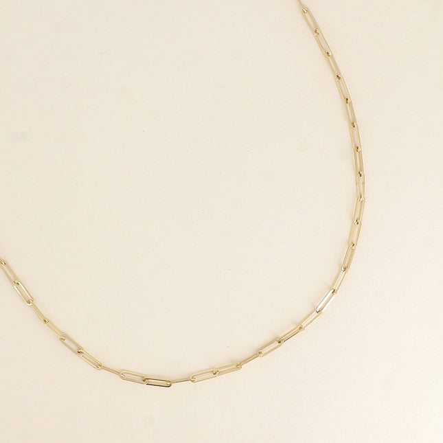 Sautoir - maille avec anneaux ovales 80CM