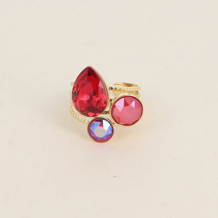 Bague Trilogie Goutte - cristaux Swarovski® goutte et rondes