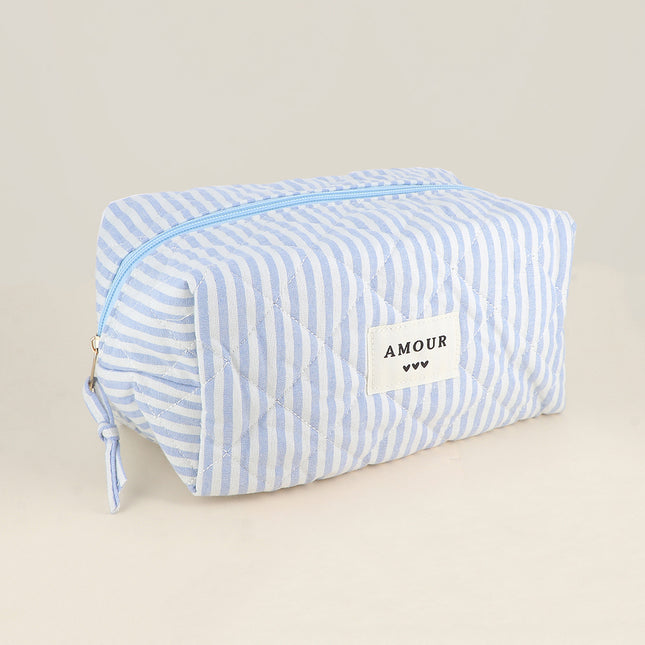 Grande trousse - en coton/polyester - 23 x 12 x 14 cm