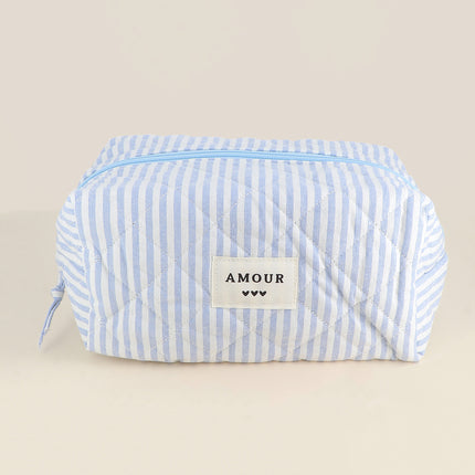 Grande trousse - en coton/polyester - 23 x 12 x 14 cm
