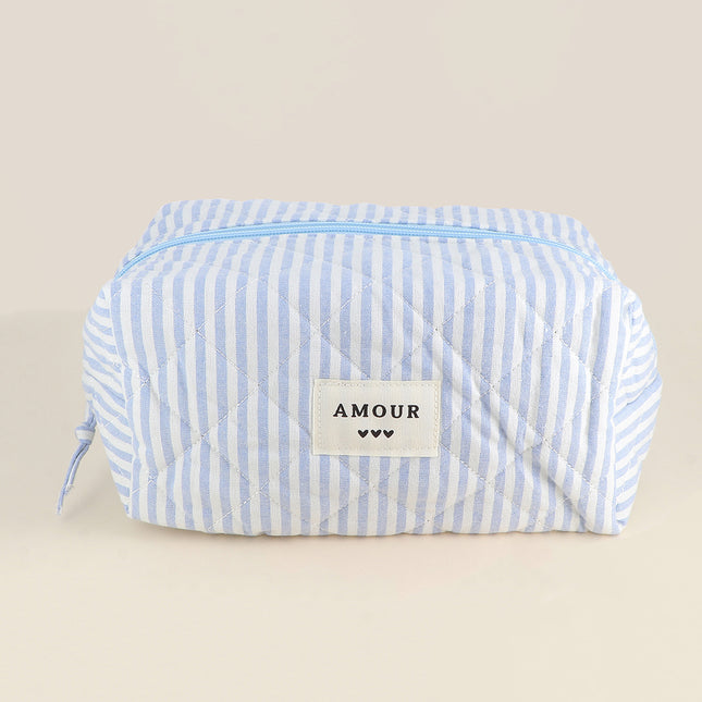 Grande trousse - en coton/polyester - 23 x 12 x 14 cm
