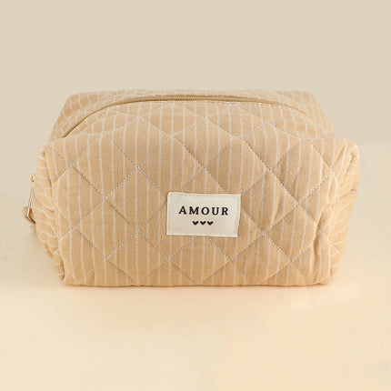 Grande trousse - en coton/polyester - 23 x 12 x 14 cm