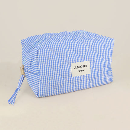 Grande trousse - en coton/polyester - 23 x 12 x 14 cm