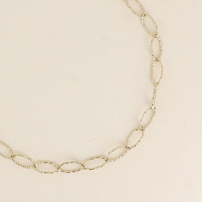 Collier - maillons ovales dentelés