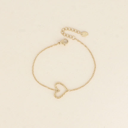 Bracelet - pendentif coeur ajouré