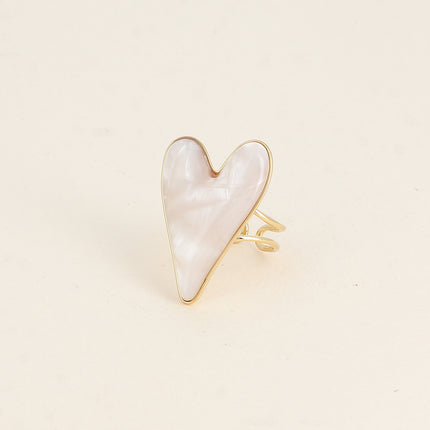 Bague Halia - coeur en résine