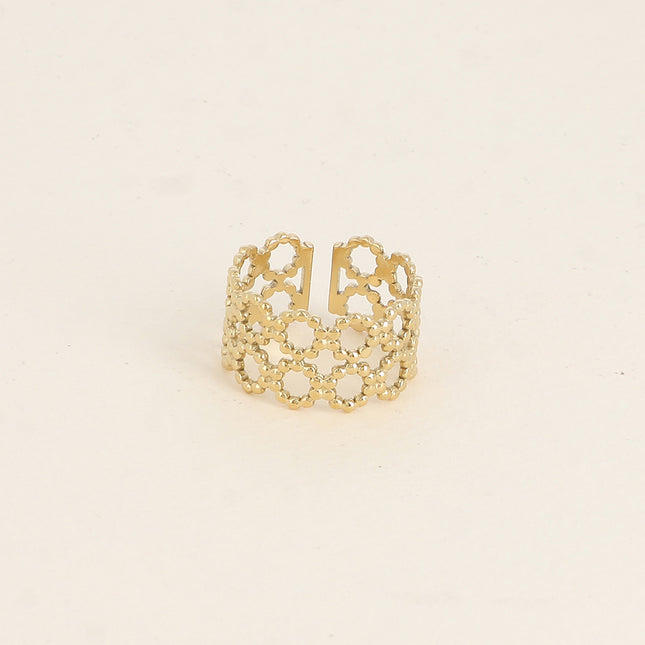 Wide ring - round milgrain