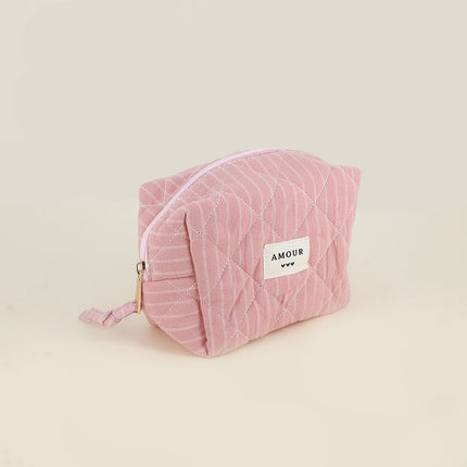 Trousse - AMOUR et 3 coeurs - 15 x 10 x 8 cm