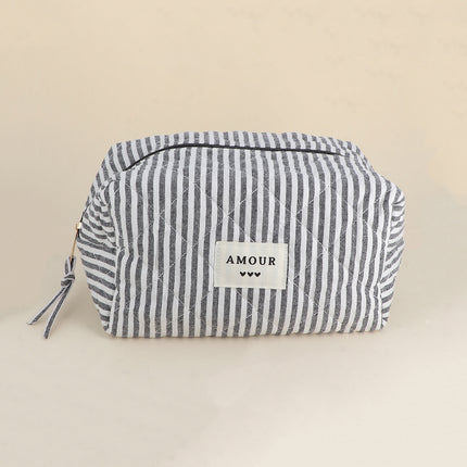 Grande trousse - en coton/polyester - 23 x 12 x 14 cm
